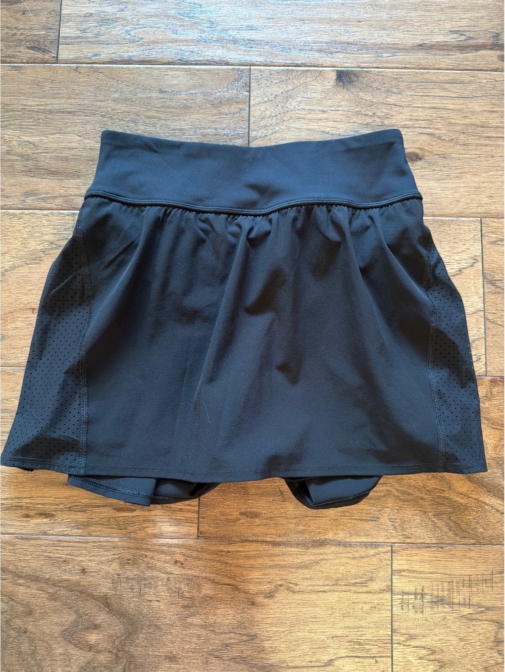 SPANX Black Athletic Skort with Built-in Shorts, Size Small